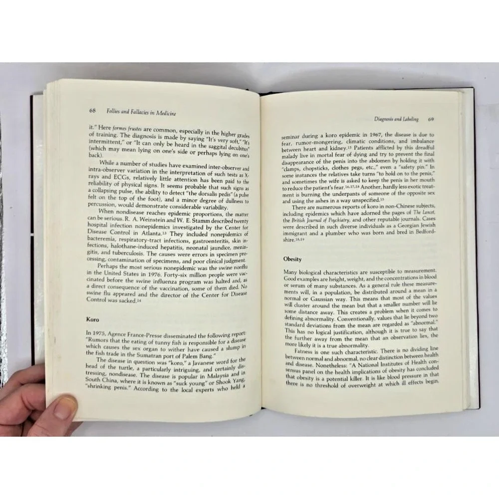 Follies & Fallacies in‎ Medicine by Petr Skrabanek James McCormick 1990 HC/DJ